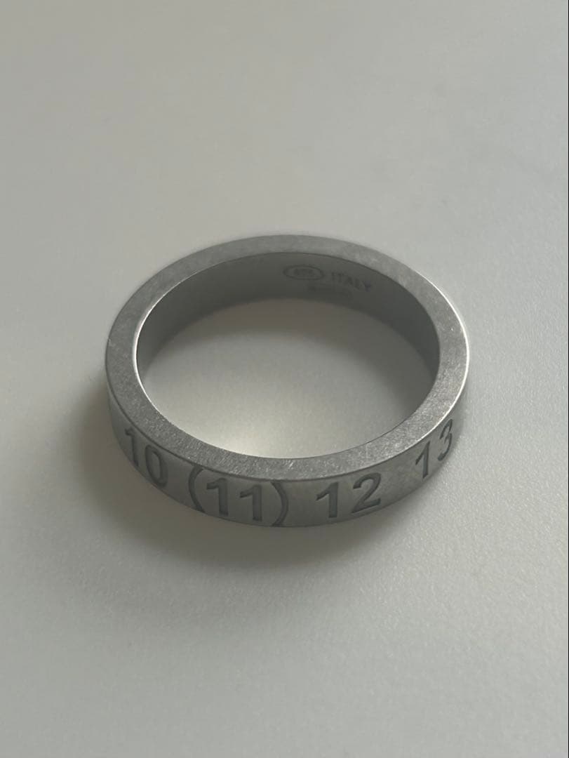 maison margiela ナンバリングリング　シルバー　SIZE6