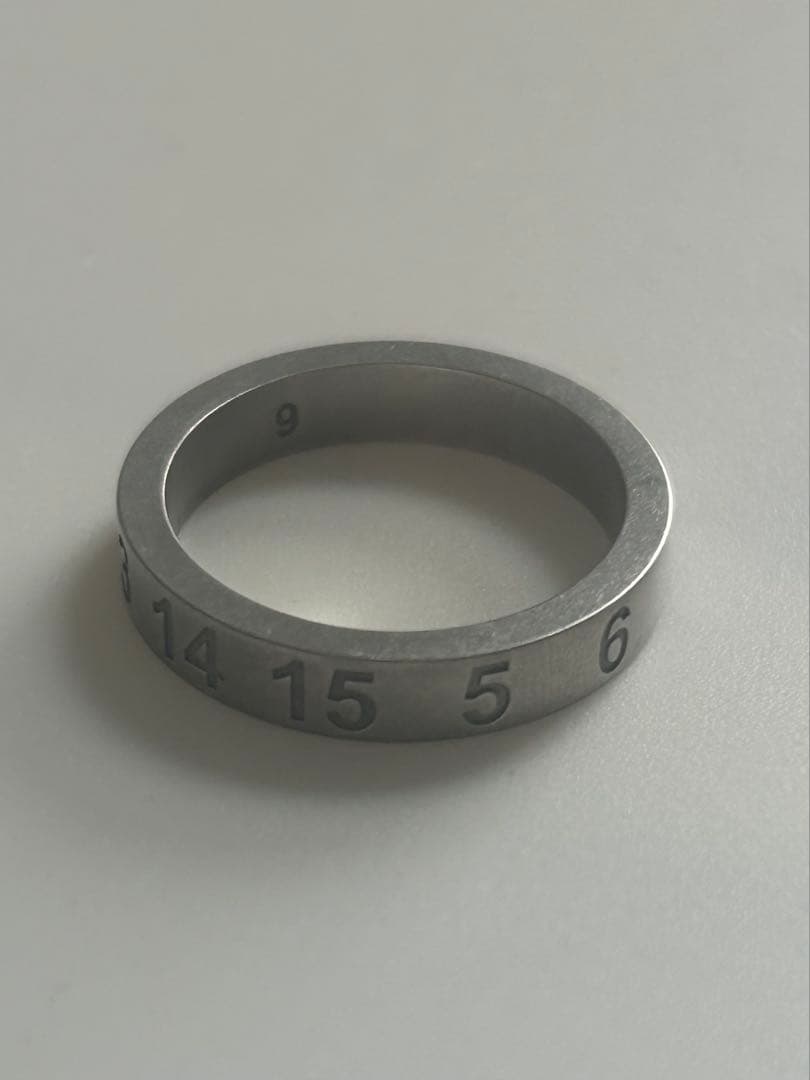 maison margiela ナンバリングリング　シルバー　SIZE6