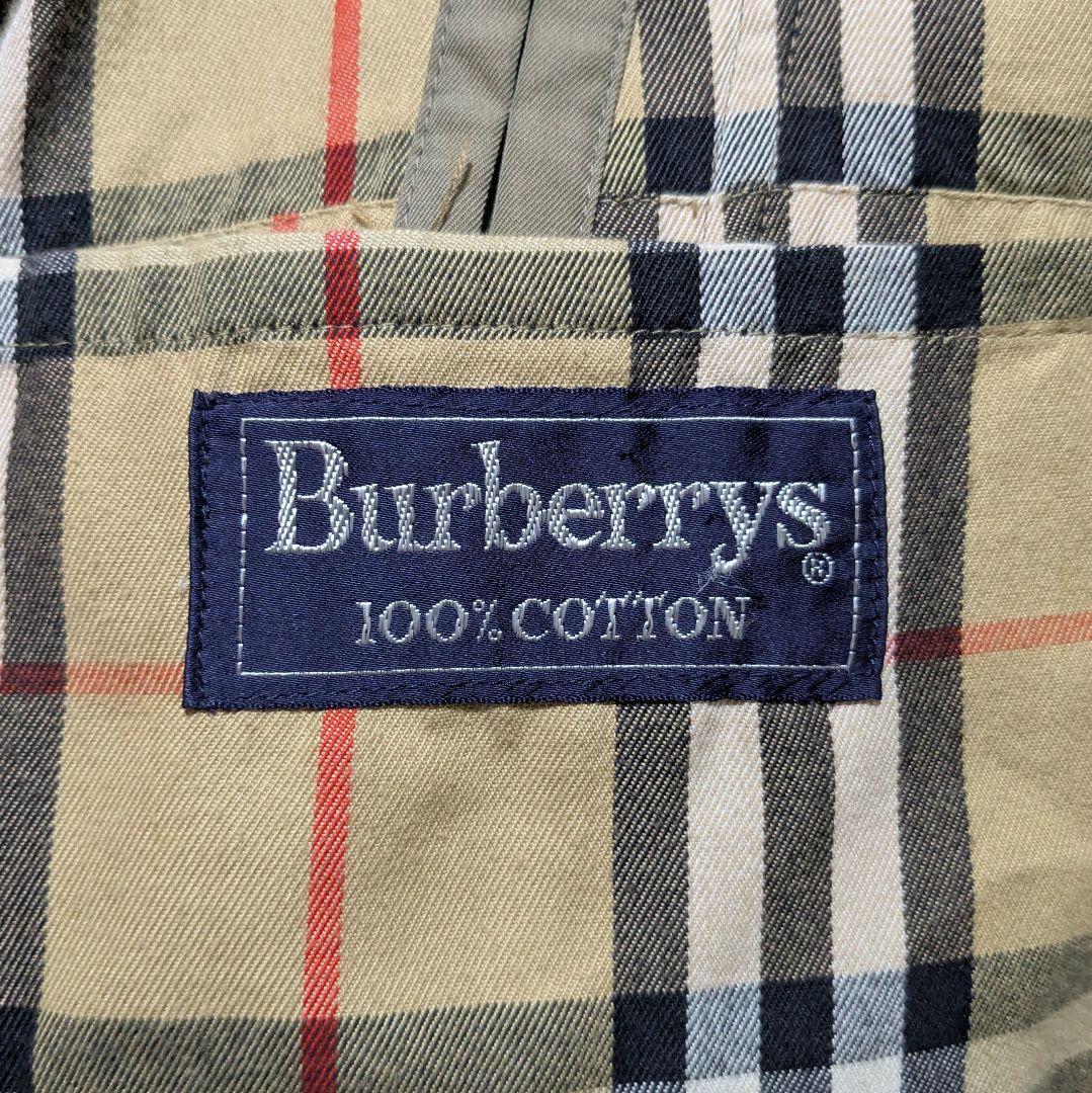 美品 英国製 90s バーバリー ステンカラーコート メンズ 丸善 C96C