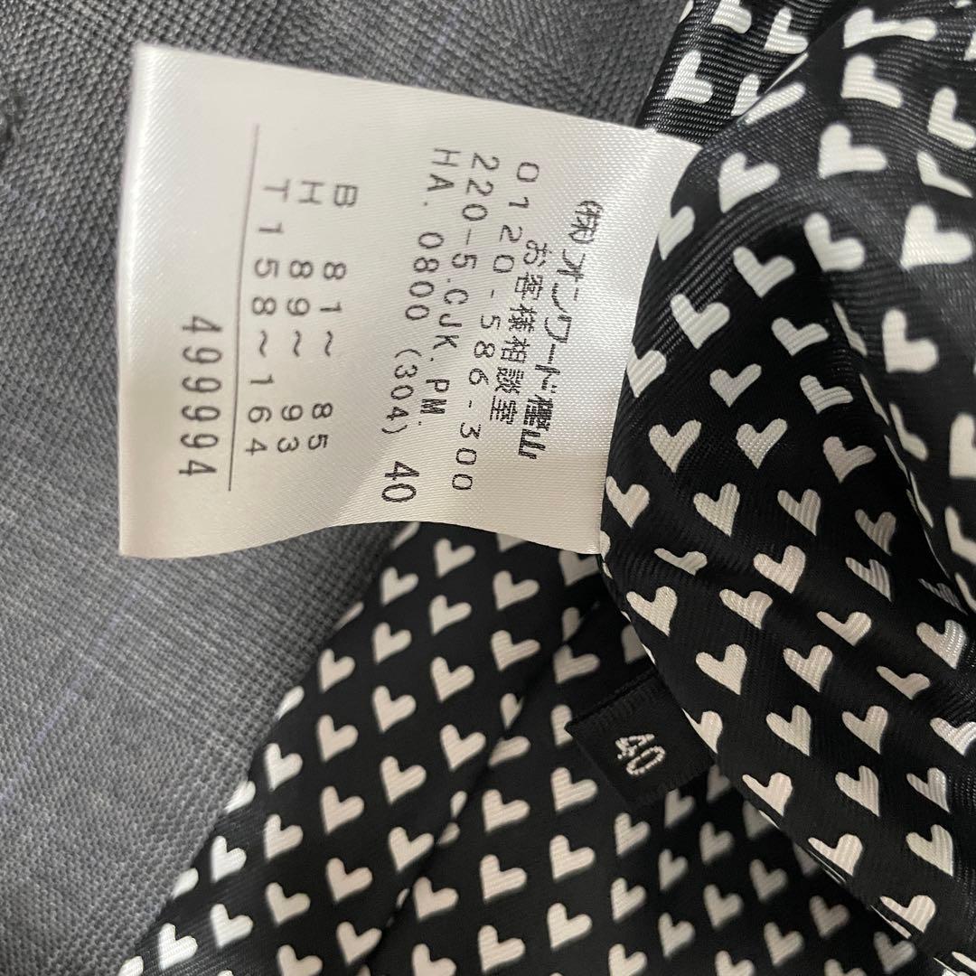 Kuma 様　ポールスミス　ブラック　パンツスーツ　グレンチェック　ハート裏地