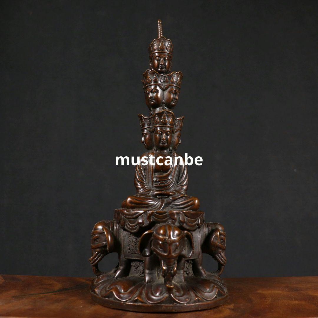 仏教美術 仏像 峨眉山金頂十方普賢菩薩仏像家内 仏堂 に菩薩銅像 安置します