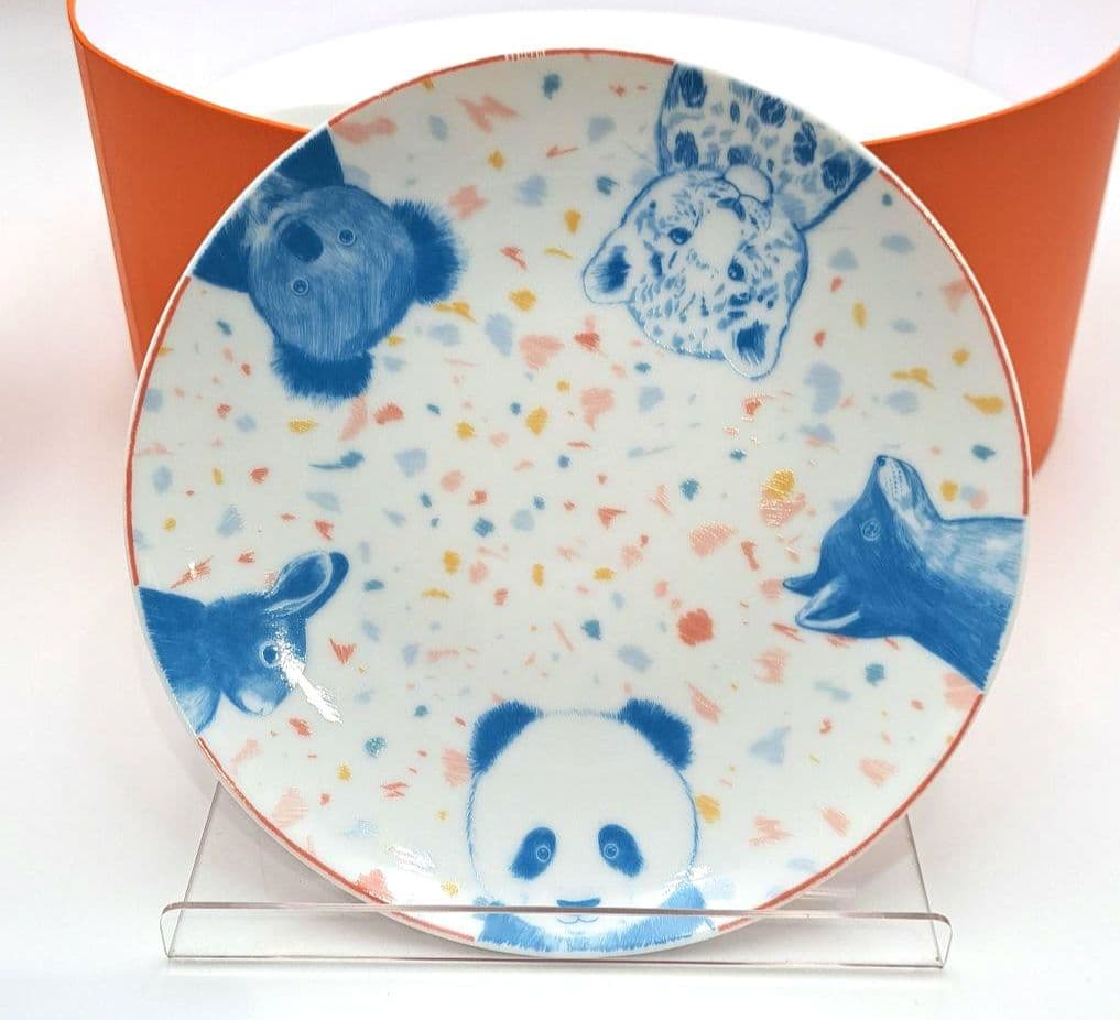 HERMES アニマル パスパス 食器３点セット プレート マグ タンブラー