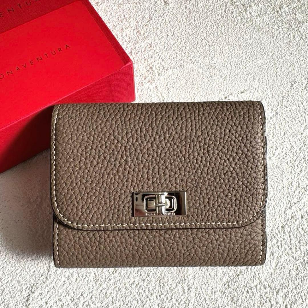 新品未使用 ボナベンチュラ ベアトリーチェ トリフォールド 財布 エトープ