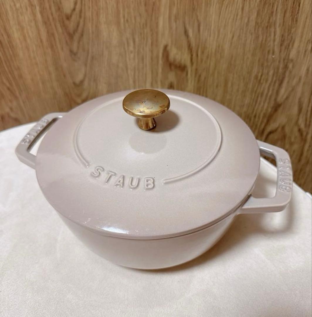 【美品】1〜2人用にぴったり♡煮込み料理が美味しい◎staubワナベMリネン