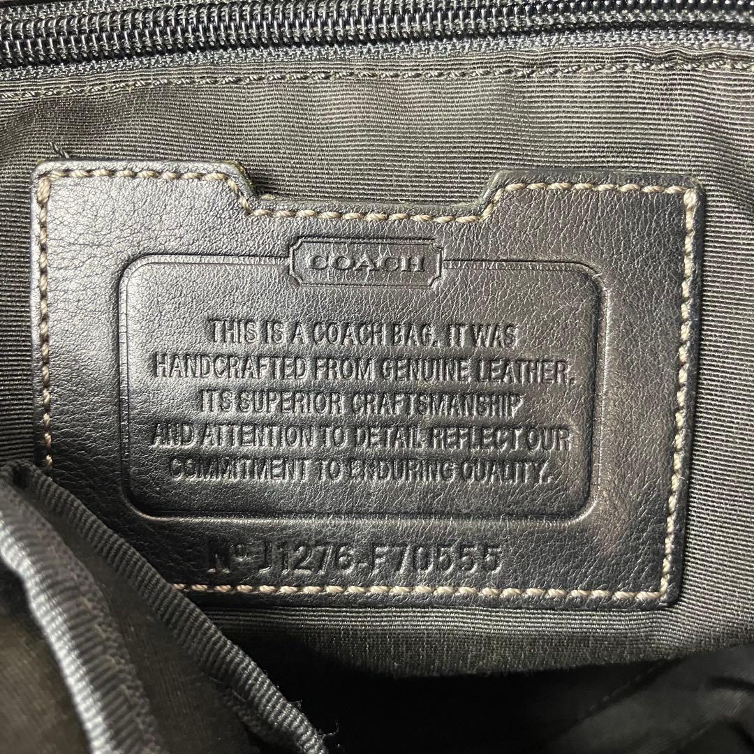 COACH ショルダーバッグ メッセンジャーバッグ レザー エンボス 斜め掛け