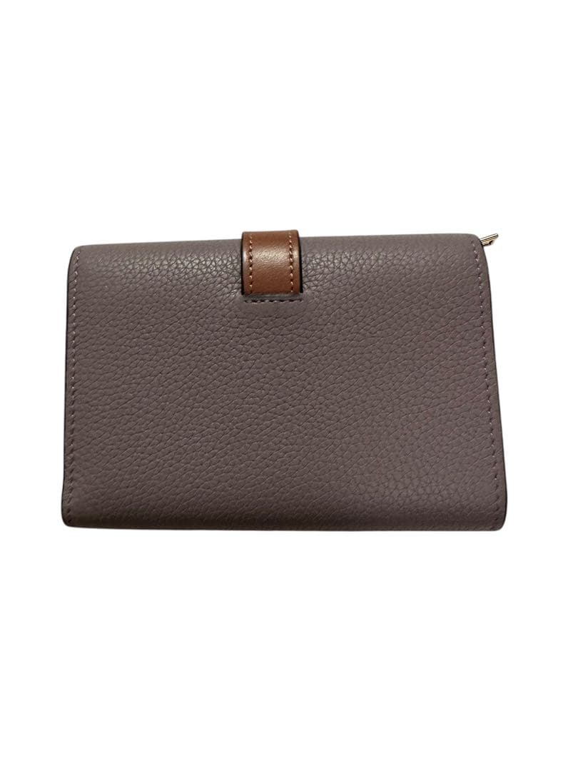 黒*め様 LOEWE　ロエベ　三つ折り財布　パープル