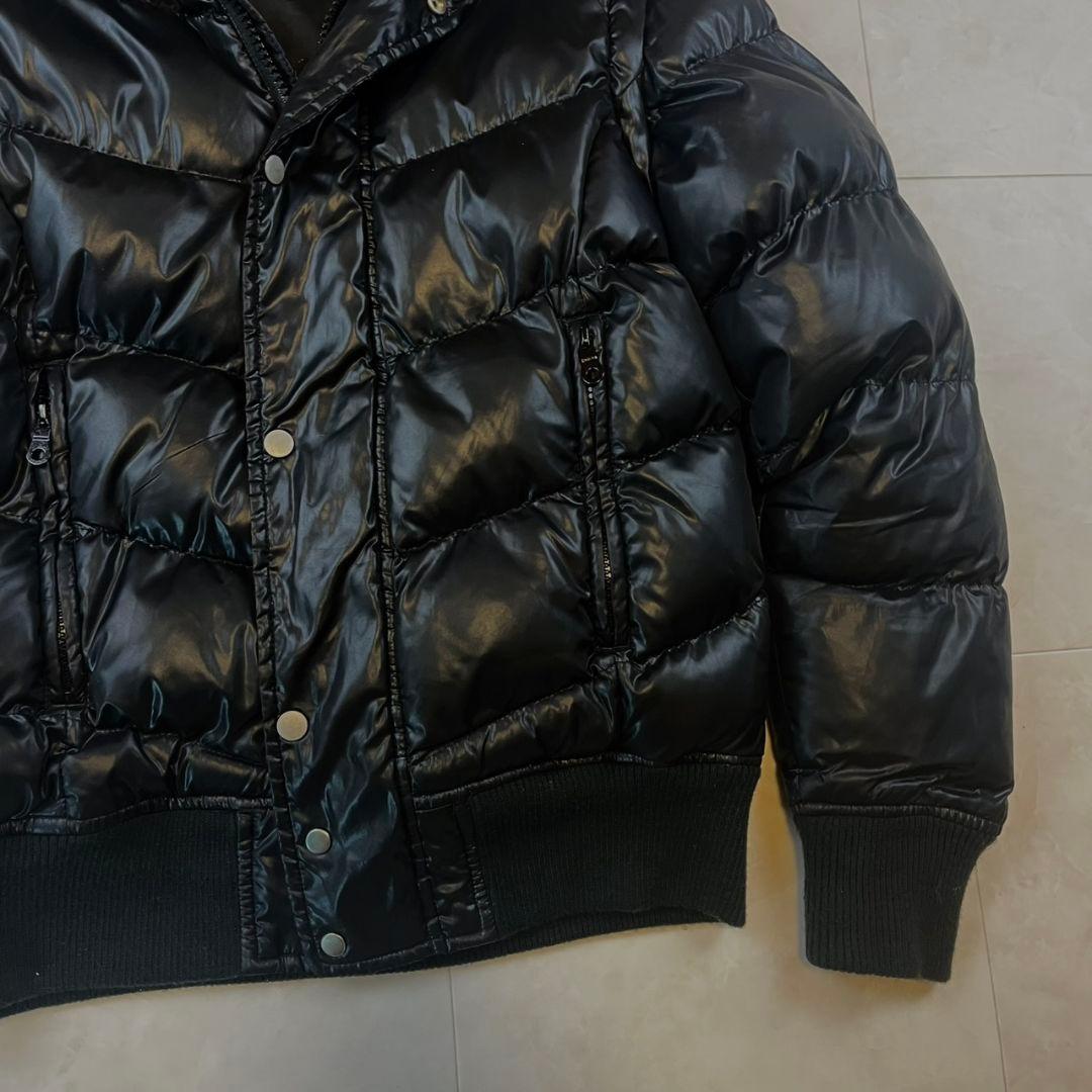 00's アーカイブ 3way中綿ジャケット ブラック y2k 光沢　M