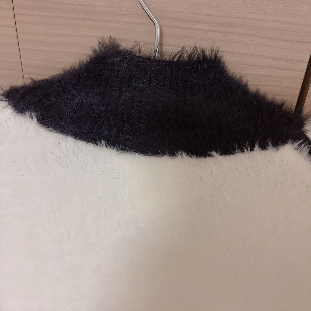 アディダス　フェイクモヘヤ クラシック トラック トップ　ジャケット　白