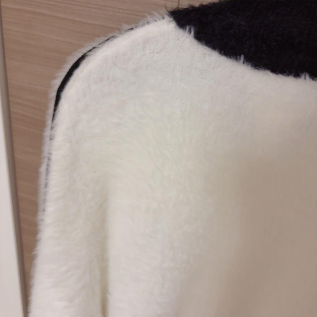 アディダス　フェイクモヘヤ クラシック トラック トップ　ジャケット　白