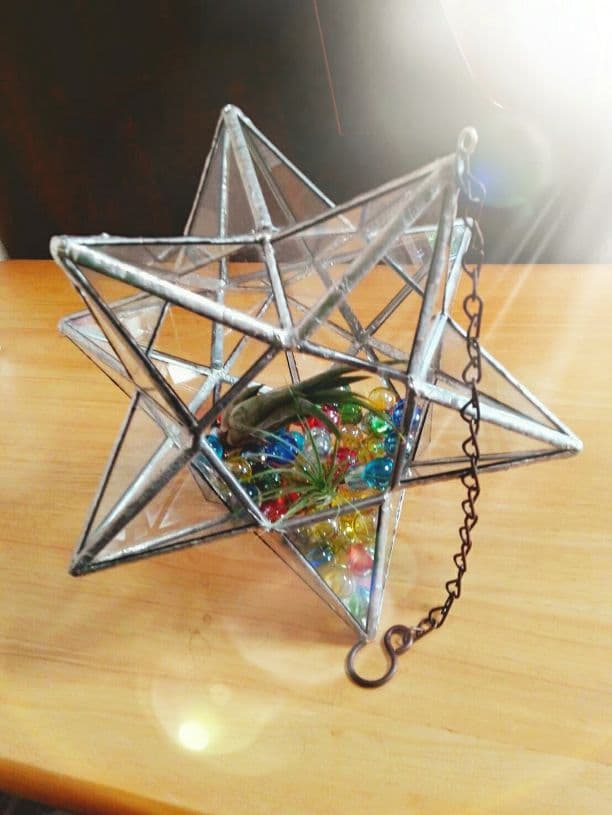 ステンドグラス製　星のテラリウム(小)