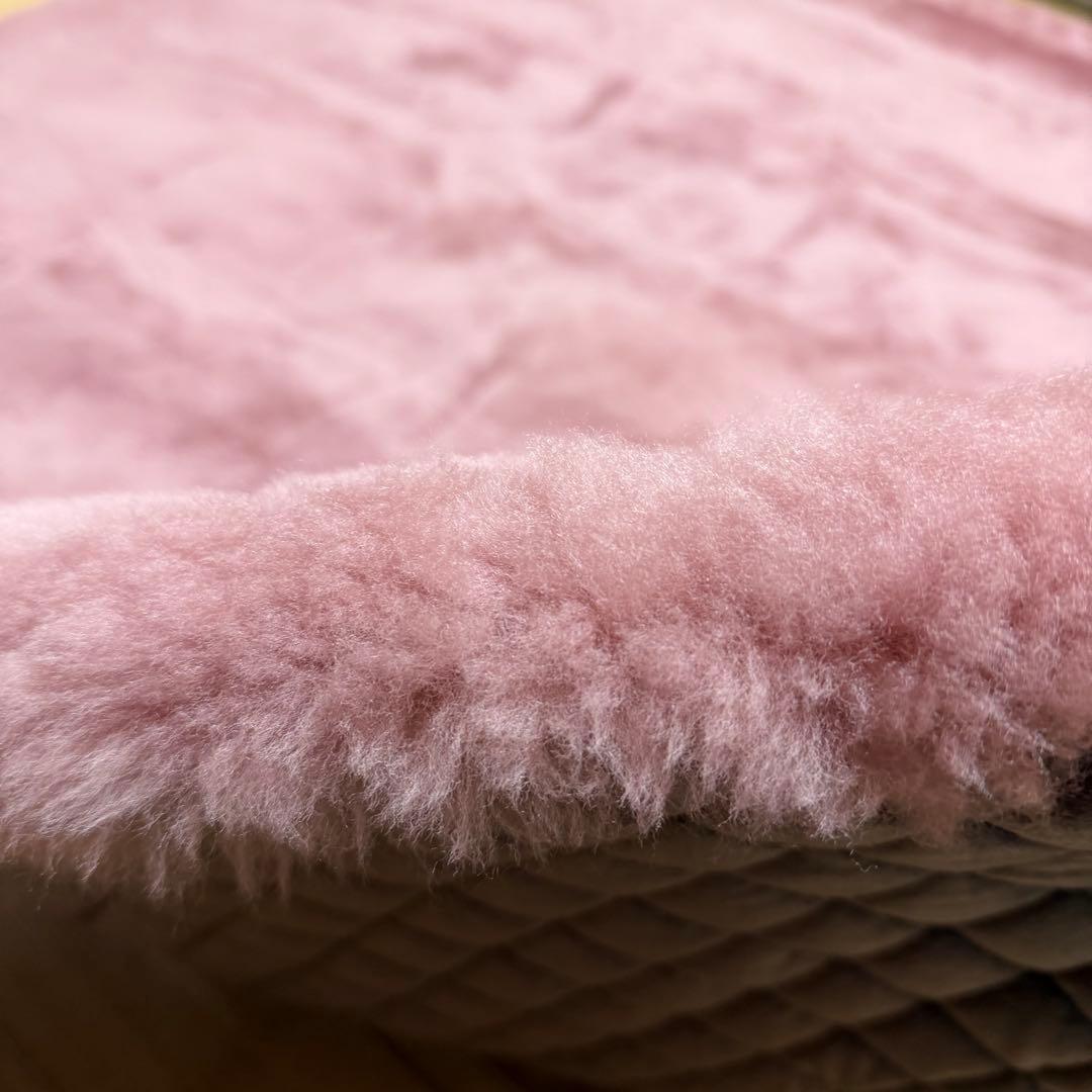 ダブル　東洋羽毛 ムートン 敷きパッド アリエス40 アンティークローズ タグ付