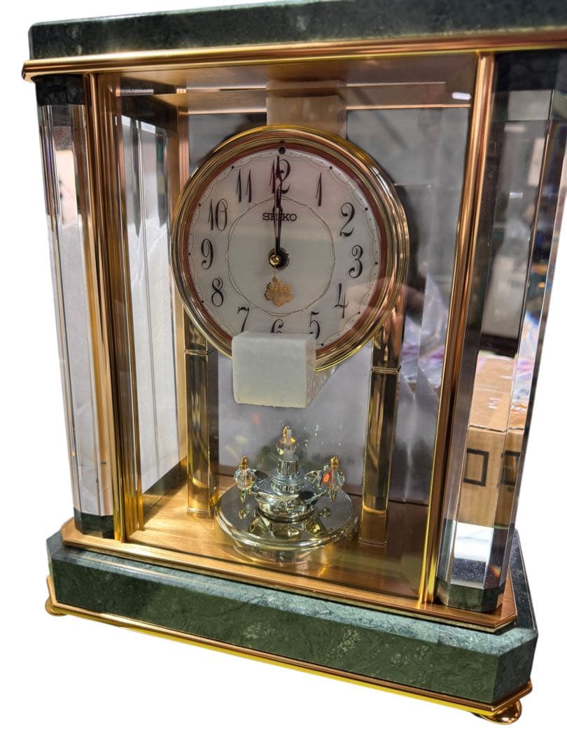 通電確認済　セイコー置時計 エムブレム　HW926G SEIKO内閣総理大臣贈呈