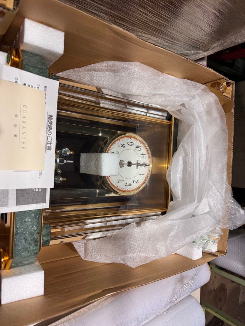 通電確認済　セイコー置時計 エムブレム　HW926G SEIKO内閣総理大臣贈呈