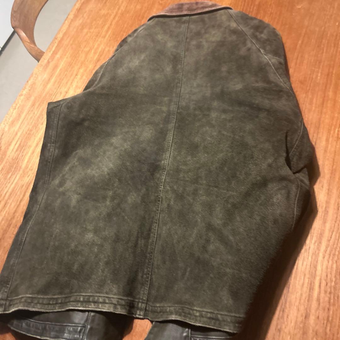 山*猿様 motor/moto/オイルドワックスホースレザー/カーキ/本池秀雄