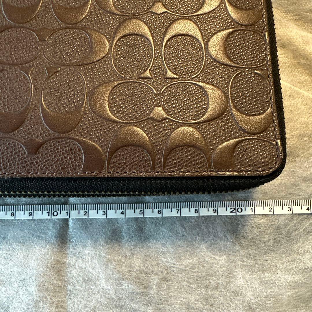 ダブル ジップ トラベル オーガナイザー シグネチャー レザー