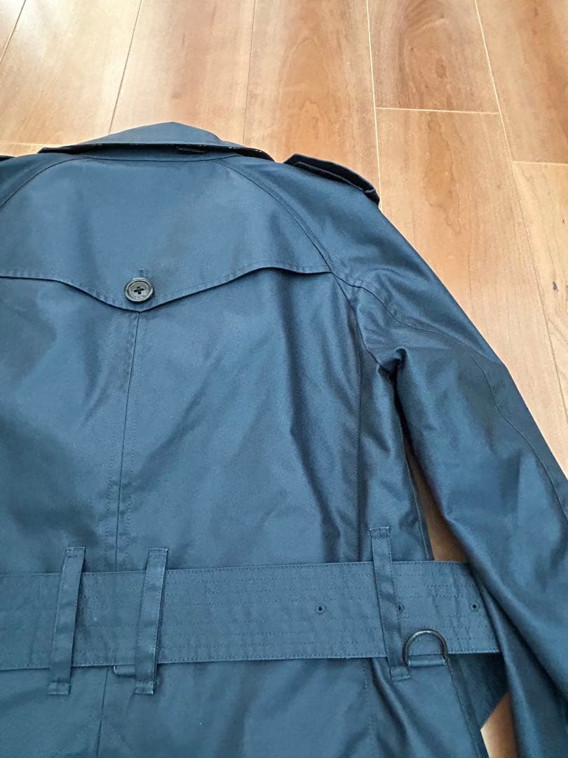 【美品】Burberryブラックレーベル トレンチコート 青