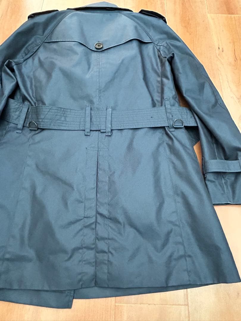 【美品】Burberryブラックレーベル トレンチコート 青