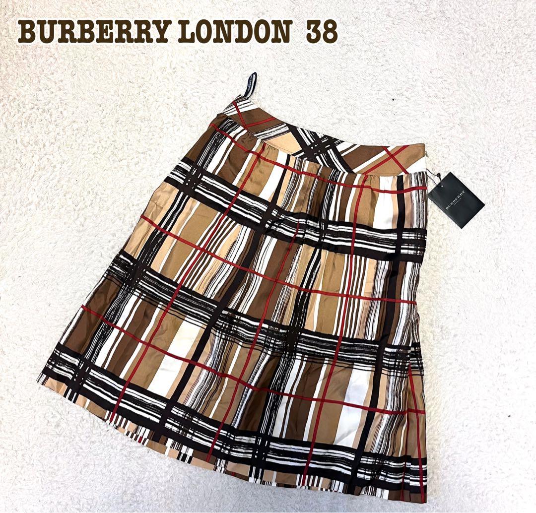 BURBERRY バーバリーロンドン スカート シルク100% メガチェック