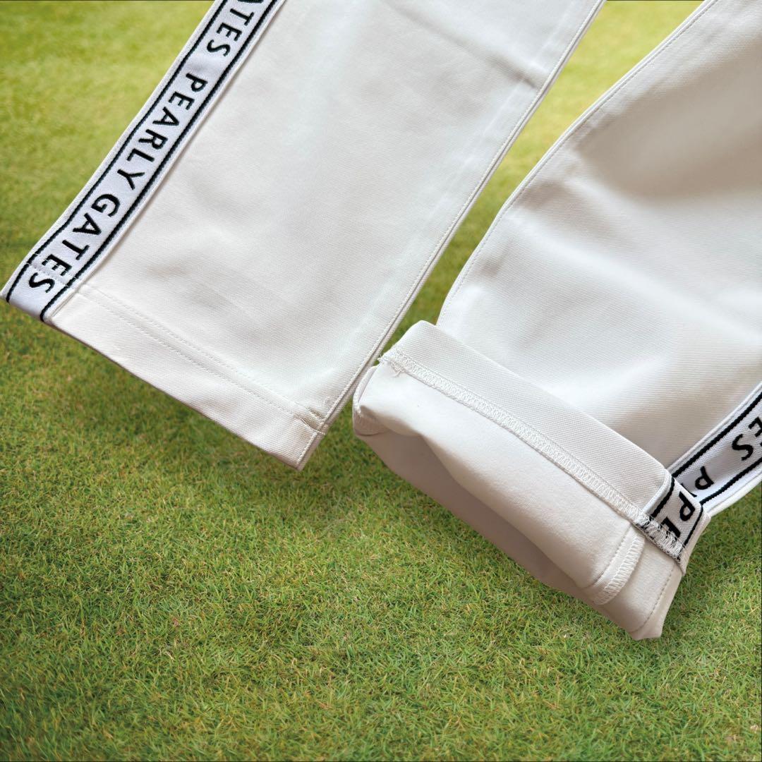 美品　パーリーゲイツ　パンツ　白　ホワイト　4 M〜L相当　色褪せ無し　ジャージ