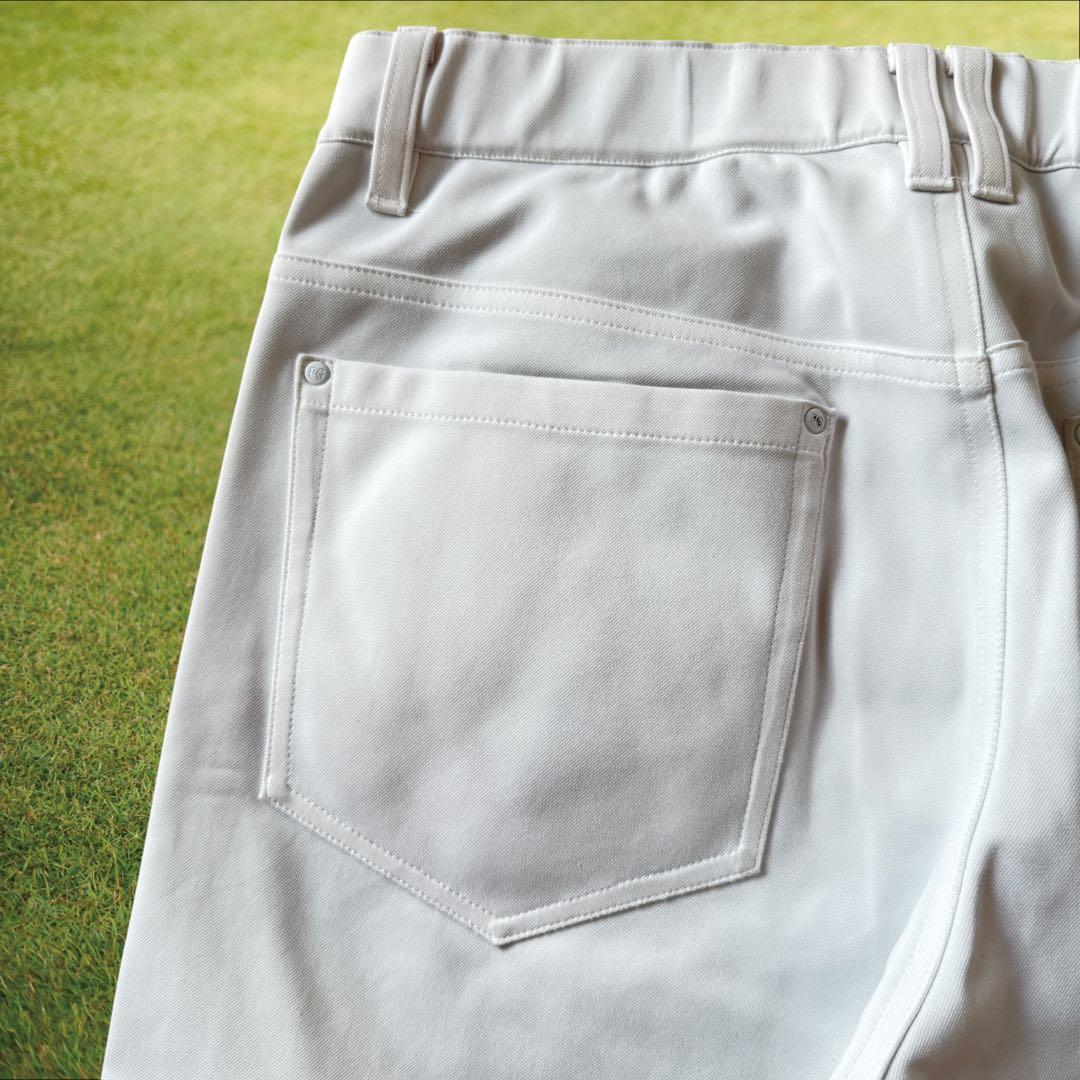 美品　パーリーゲイツ　パンツ　白　ホワイト　4 M〜L相当　色褪せ無し　ジャージ