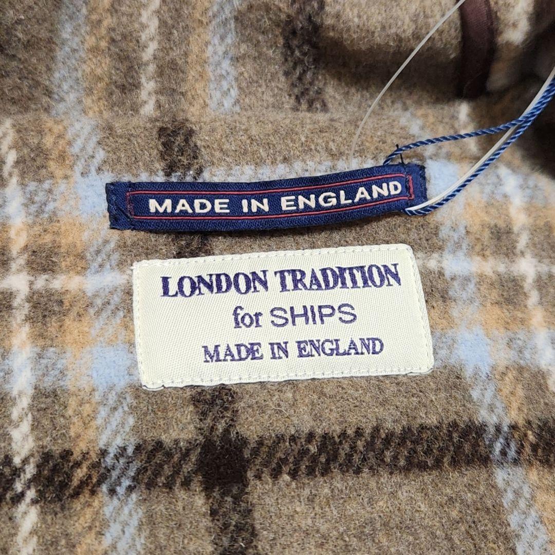 【新品・未使用】ロンドントラディション 英国製 ダッフルコート チェック 36