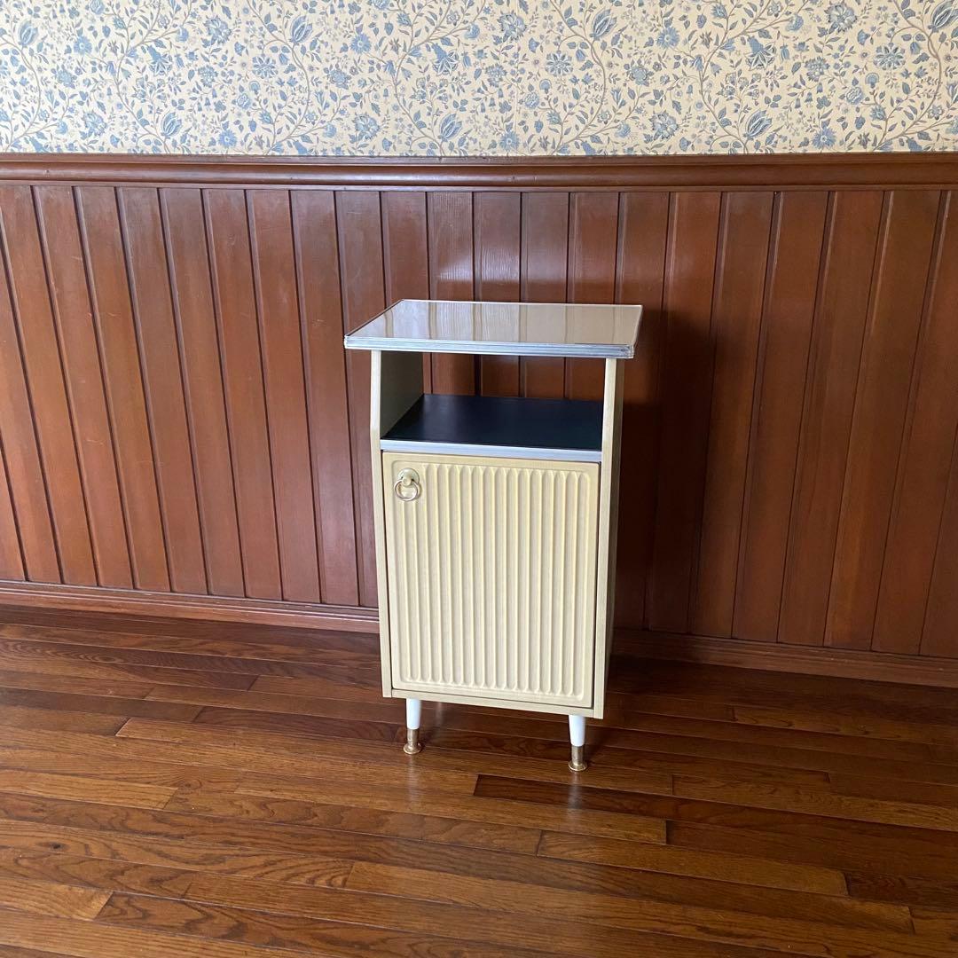 昭和レトロ　電話台　収納棚　サイドラック　チェスト