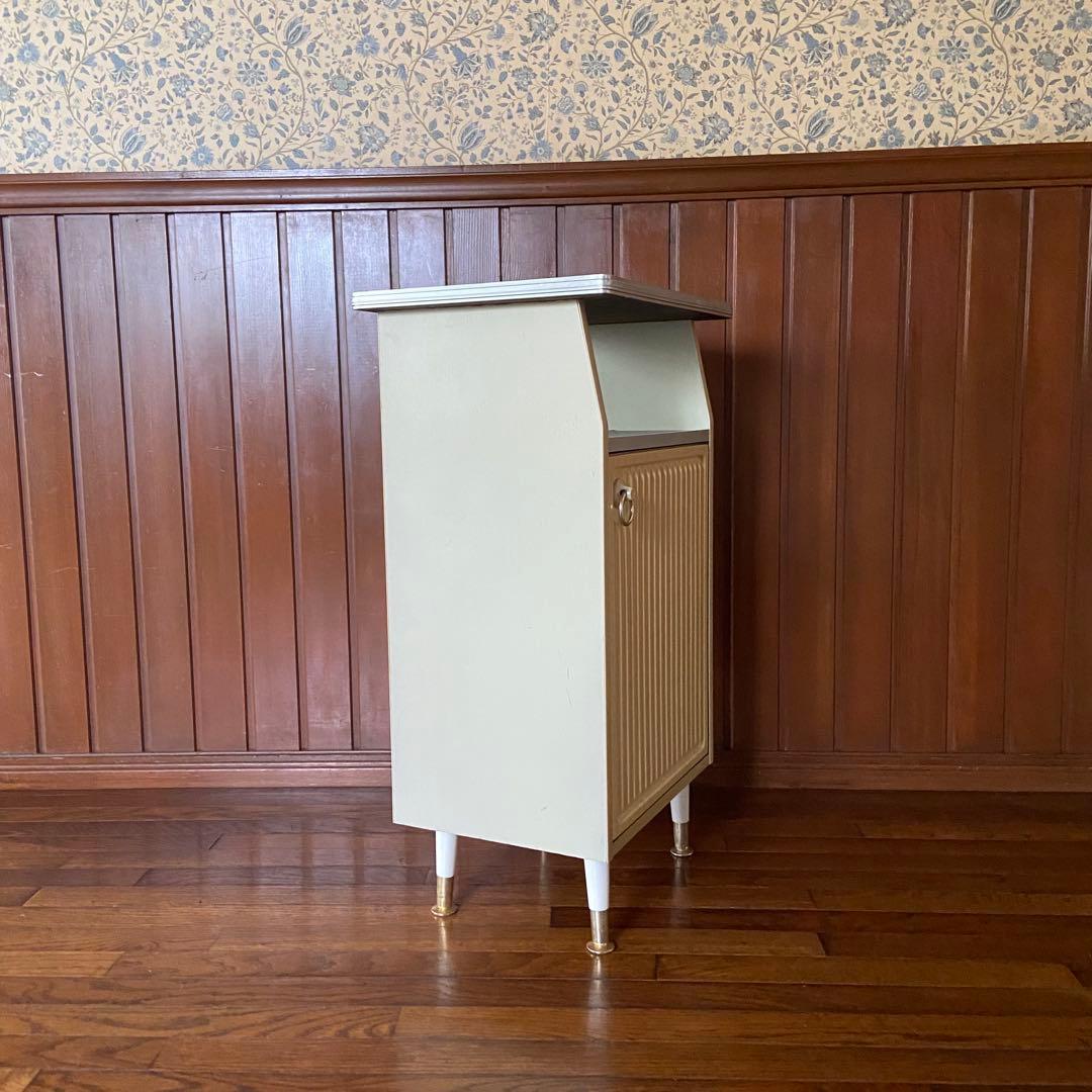 昭和レトロ　電話台　収納棚　サイドラック　チェスト