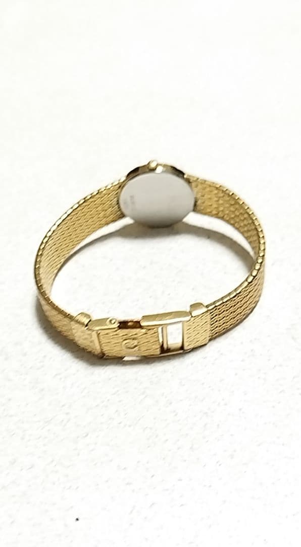 【極美品】OMEGA クォーツ 【GF 金張りケース／金張りメッシュベルト】