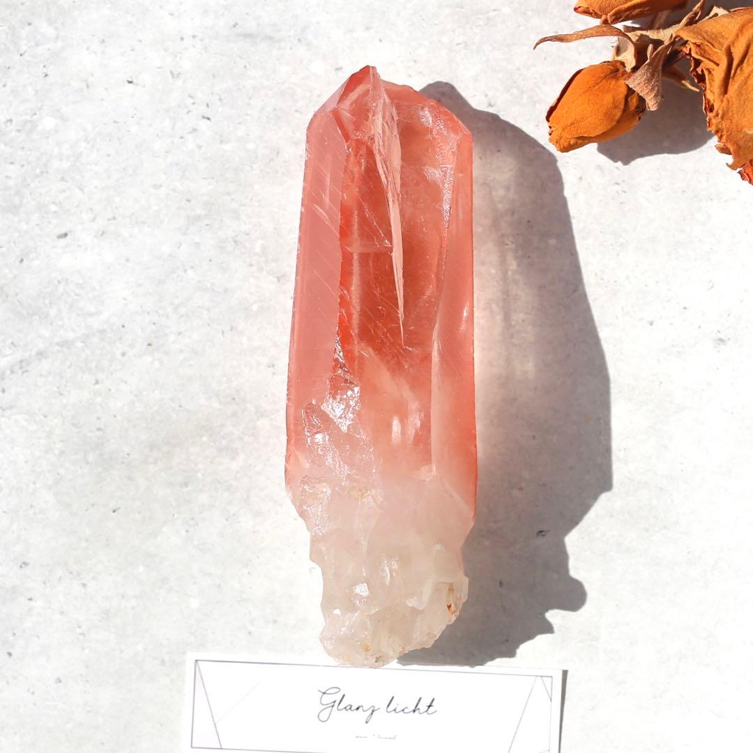 ソウルメイトツイン ディープピンクレムリアンシード 天然石 水晶 鉱物ツインレイ