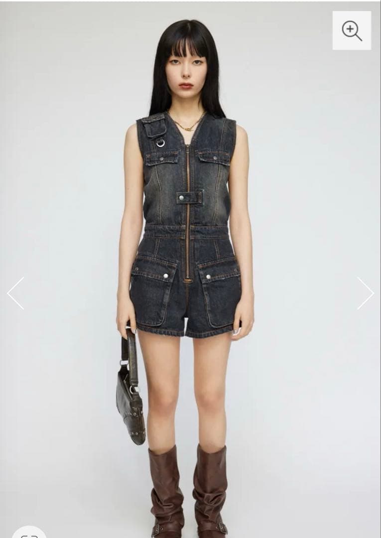 LAGUA GEM POCKET DENIM MINI オールインワン（完売品）