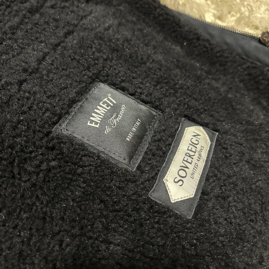 極美品✨EMMETI エンメティ　SOVEREIGN ムートン　ジャケット54