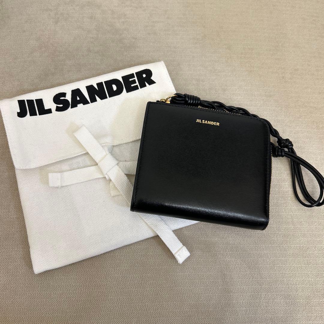 【美品】JIL SANDER TANGLE カードホルダー ブラック