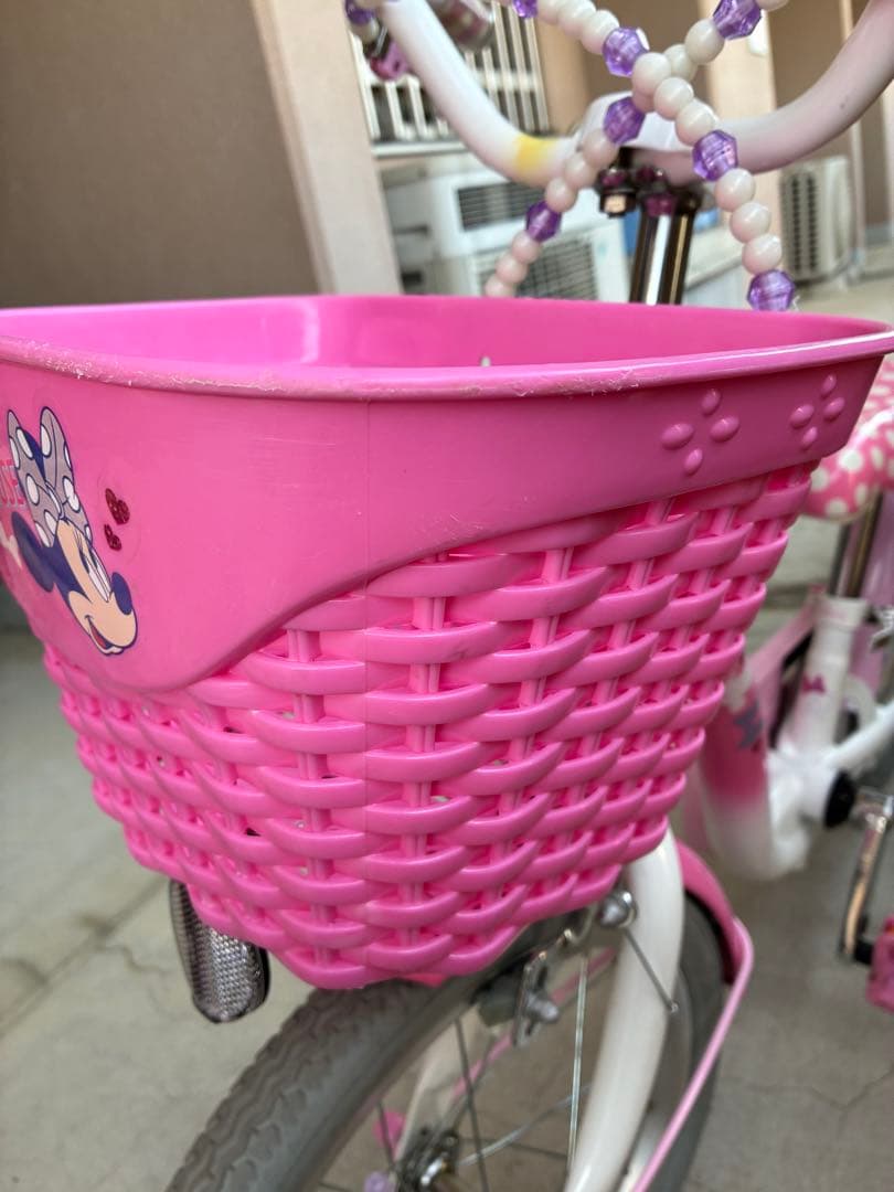 【引取限定】 16インチ　ミニーマウスポルカドット　子供用自転車