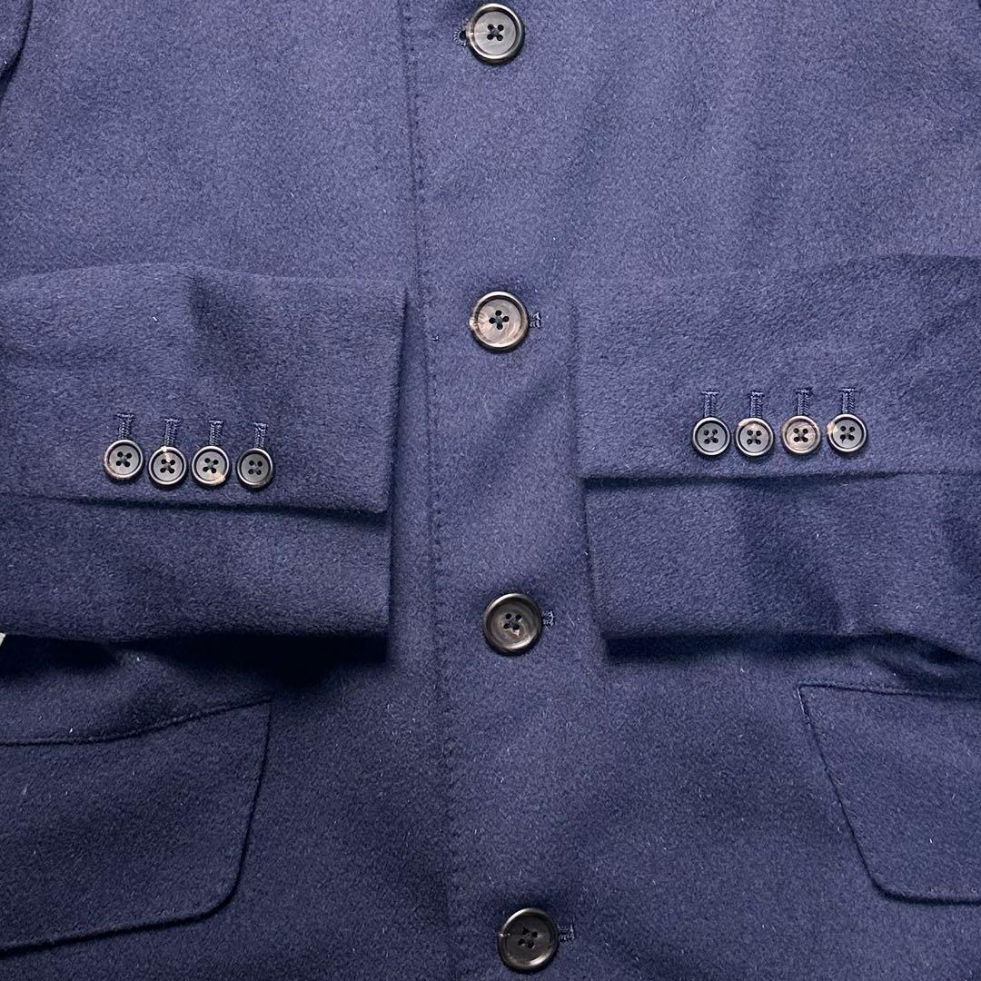 専用 未使用級 ポールスミス カシミヤ×ミンク混 薔薇柄 ステンカラーコート M