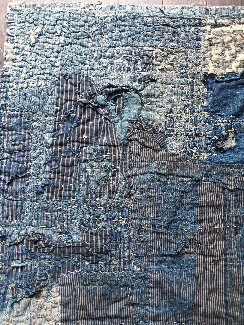 3kg厚手　究極の襤褸敷物　退廃的　boro japan vintage