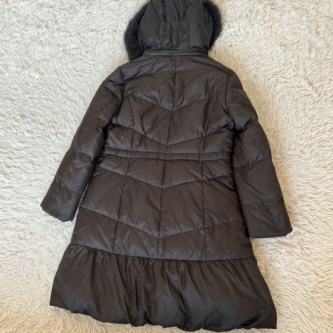 専用　ローズティアラ　ロングダウンコート　XL フォックス　ビジュー　42