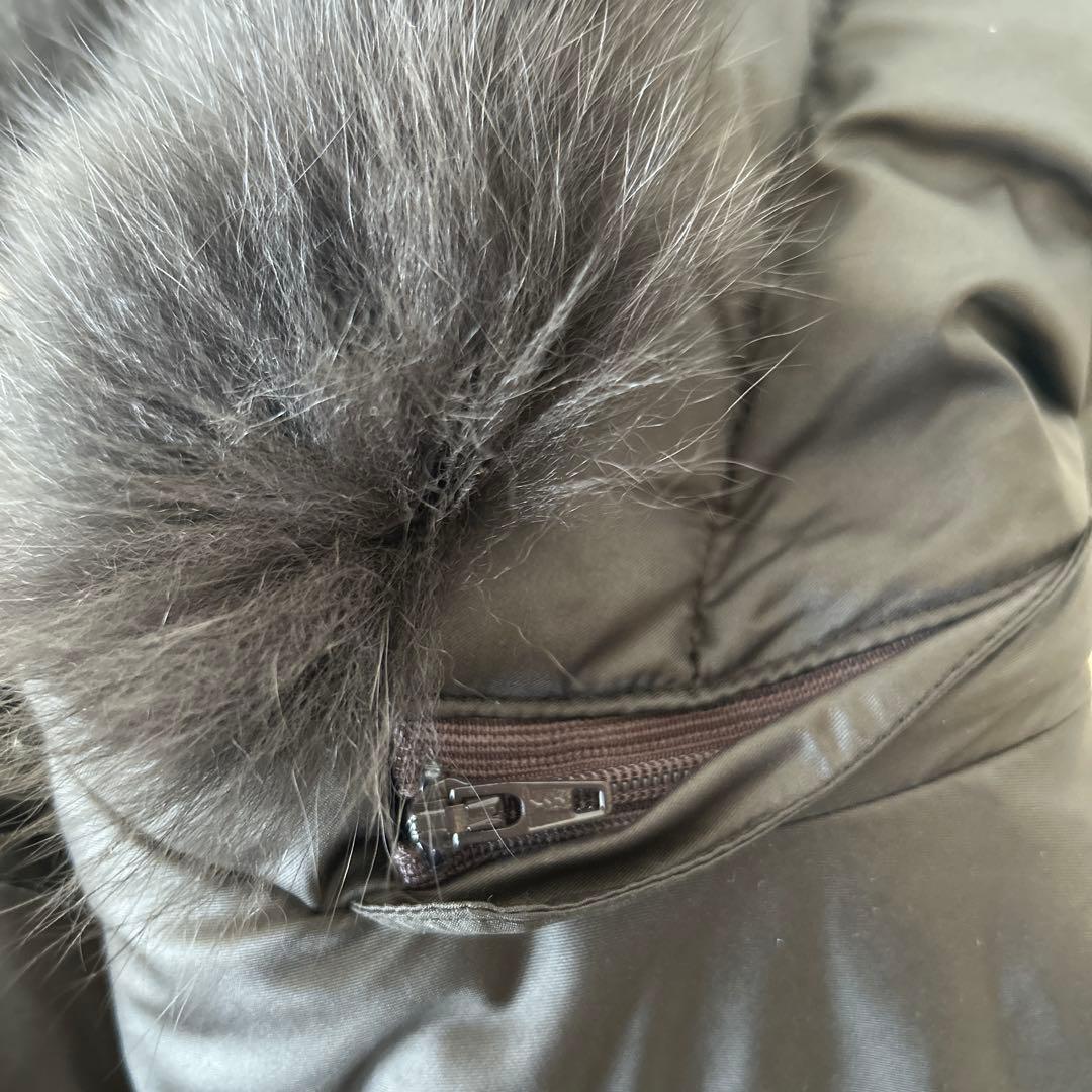 専用　ローズティアラ　ロングダウンコート　XL フォックス　ビジュー　42