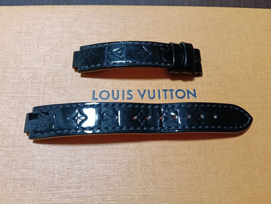 【特】タンブールPMストラップ モノグラム ヴェルニ R15221ブラック