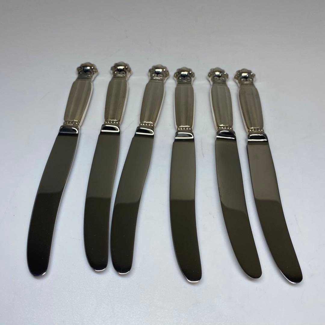 ジョージジェンセン　エコーン　バターナイフ　6本　273g 共袋付