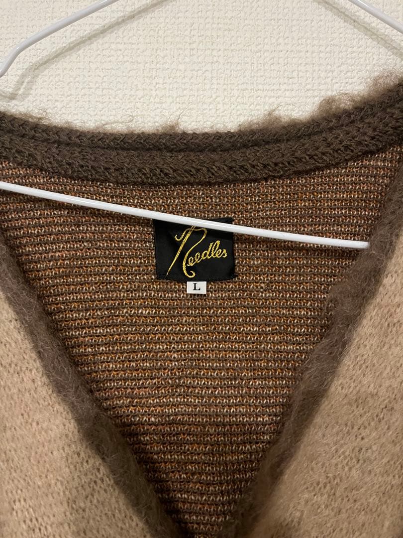 Needles 幾何学模様 カーディガン ニット L