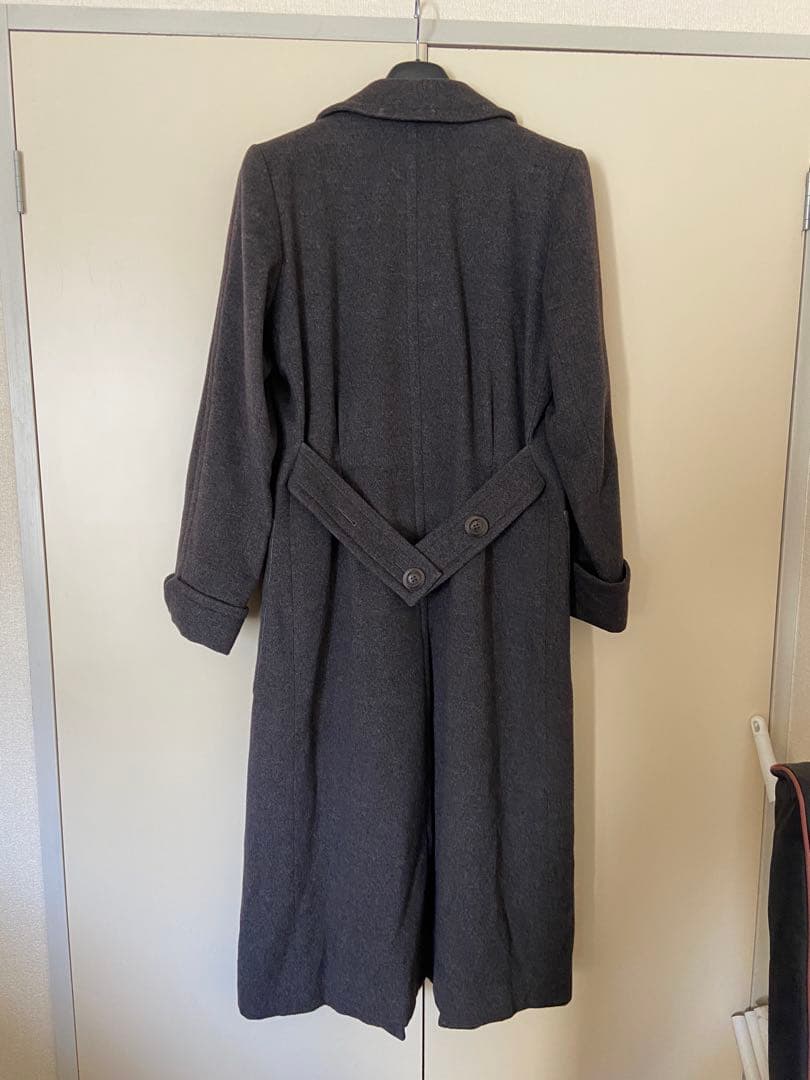 連休セール Yves Saint Laurent グレー ロングコート