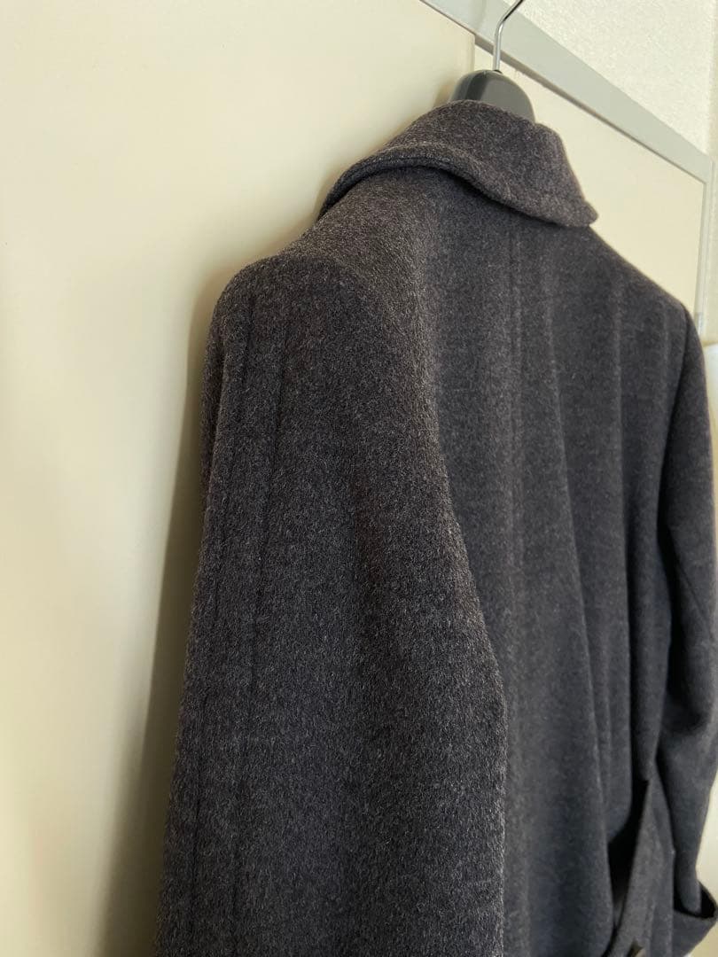 連休セール Yves Saint Laurent グレー ロングコート