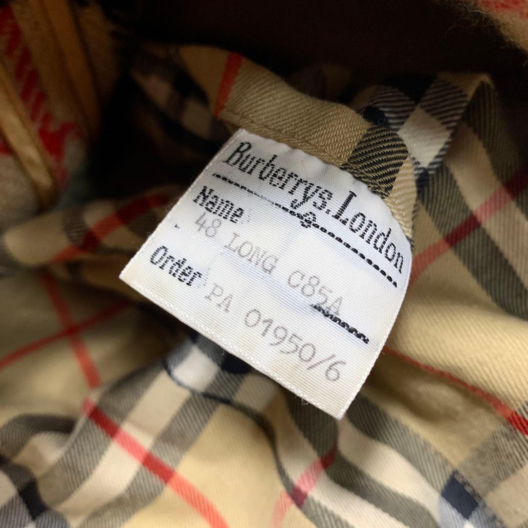 バーバリーズ 英国製 ステンカラーコート ノバチェック ライナー ベージュ 48
