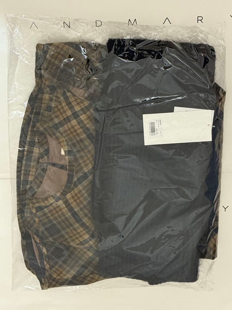 andmary Mimi check set mini dress イエロー