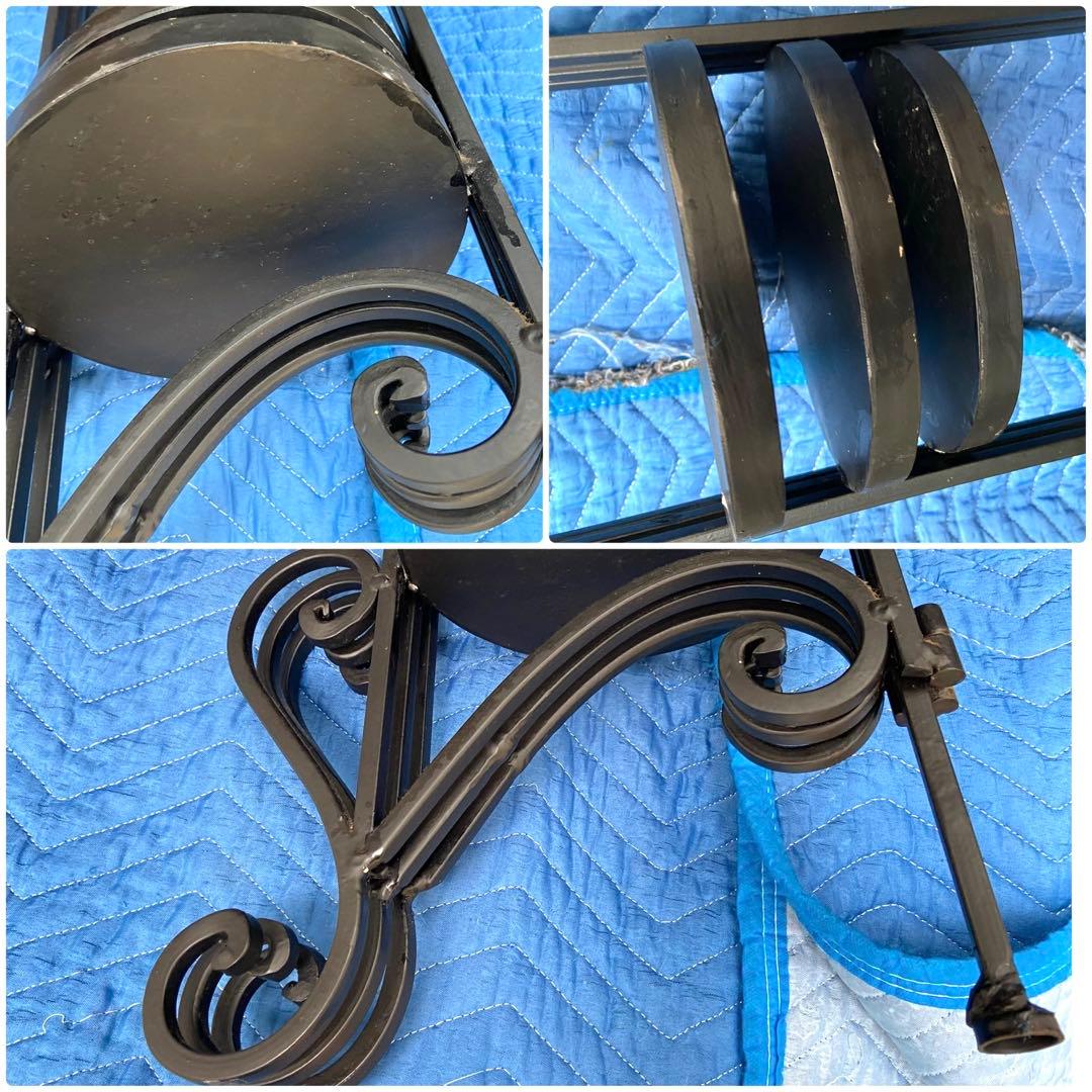 アイアン花台スタンド6段／室内使用 美品／折畳み可 高さ110cm 〜札幌白石区