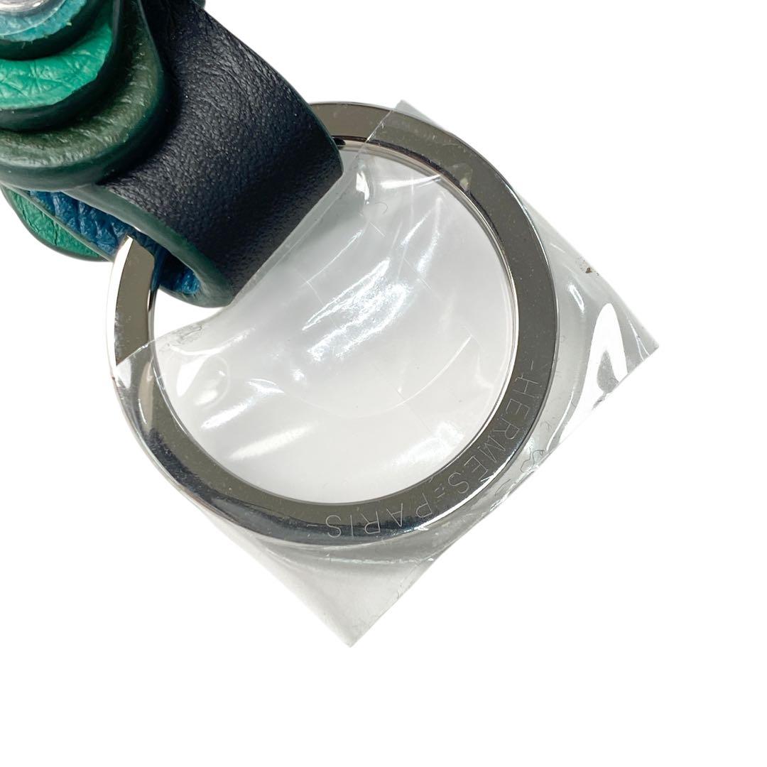 未使用 エルメスHERMES プティアッシュ レインボーキーリング エプソン.