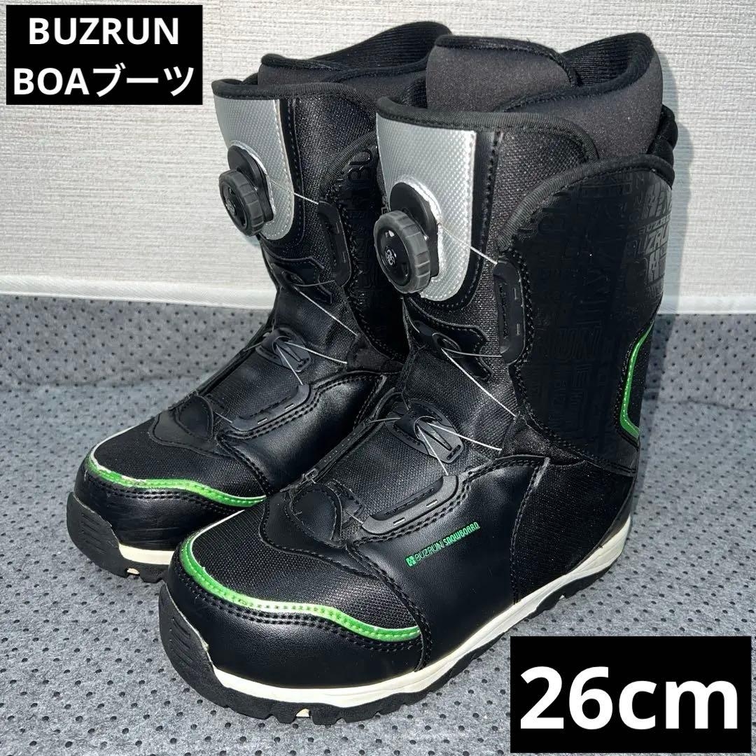 7-8回使用 メンズ 26cm BUZRUN BOAダイヤル スノーボードブーツ