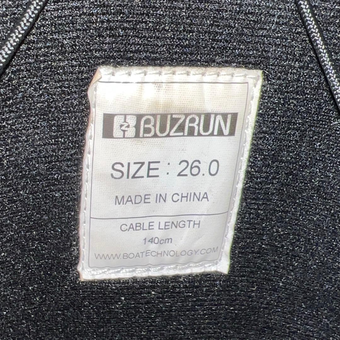 7-8回使用 メンズ 26cm BUZRUN BOAダイヤル スノーボードブーツ