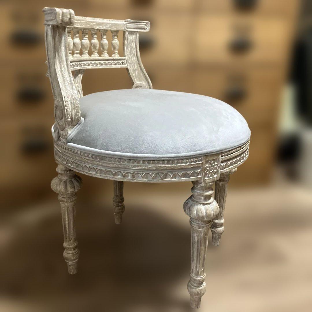 サラグレース 。ミラージュ スツール クラウン ライトグレー