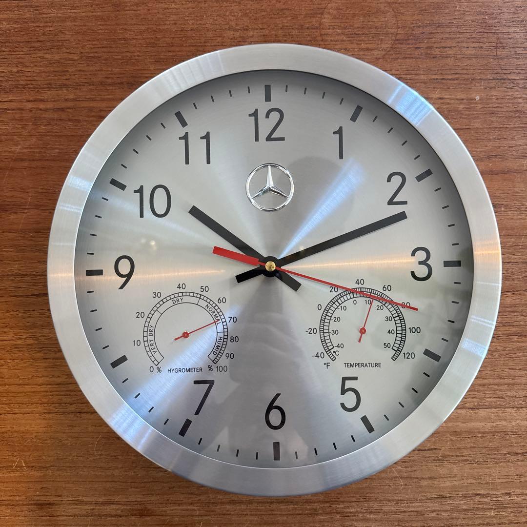 【新品未使用】メルセデスベンツ　壁掛け　時計　Mercedes-Benz